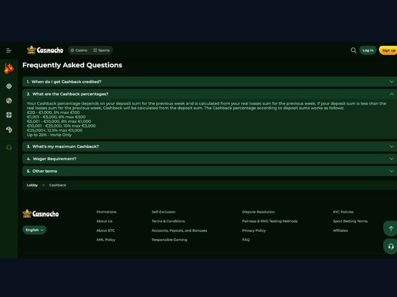 Registrazione su Casinacho Casino (Nacho Casino): configurazione del conto per giocatori italiani orientati all'attività regolare e al valore a lungo termine