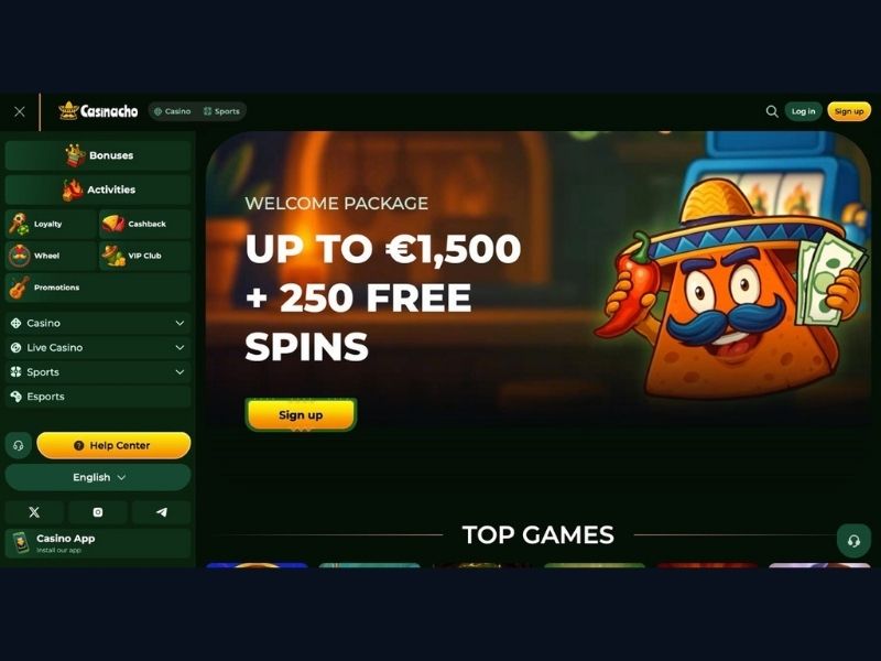 Catalogo e offerta completa di Casinacho Casino Nacho Casino per l'Italia